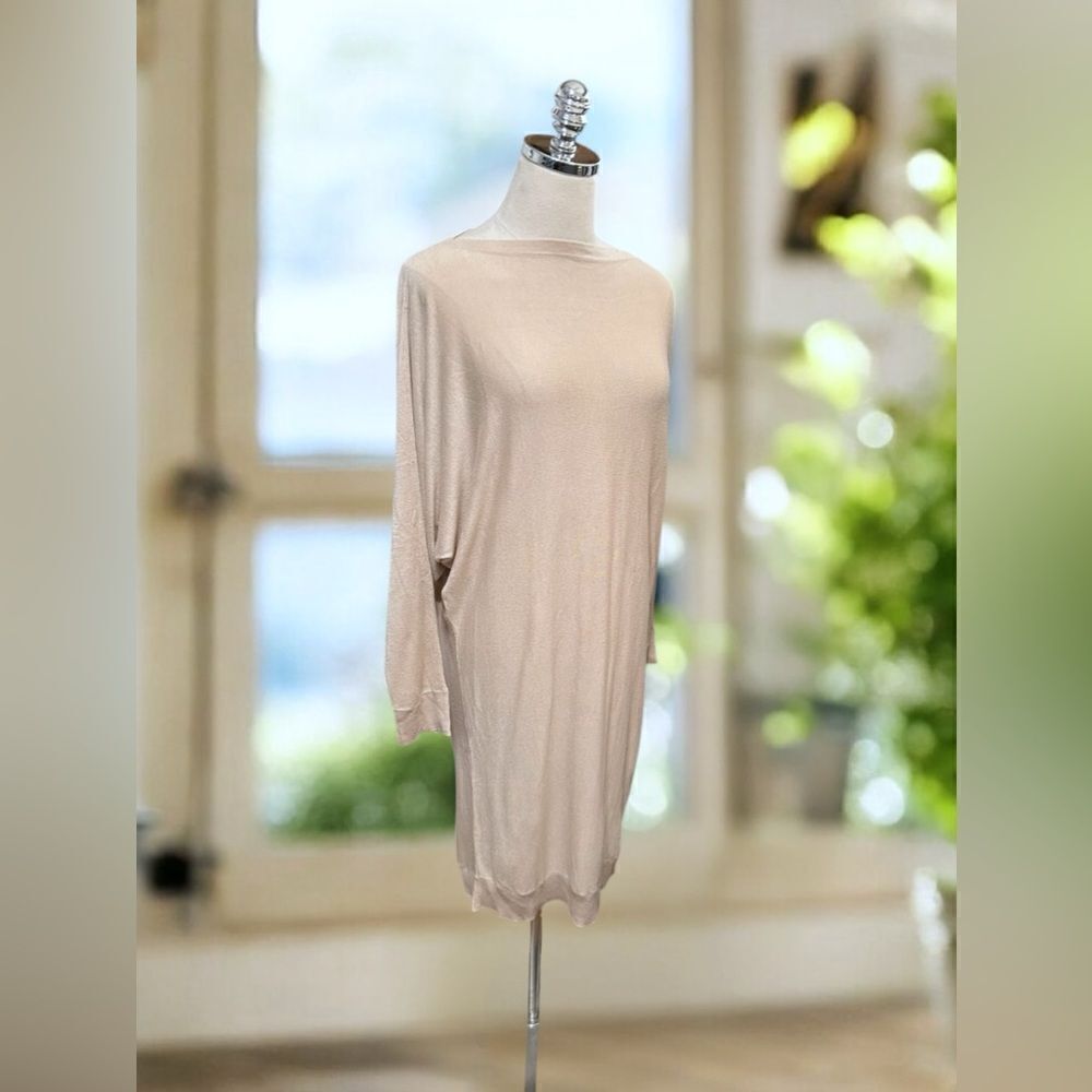 RALPH LAUREN Silk Modal SweaterTunic Dress Size M - Picture 8 of 11